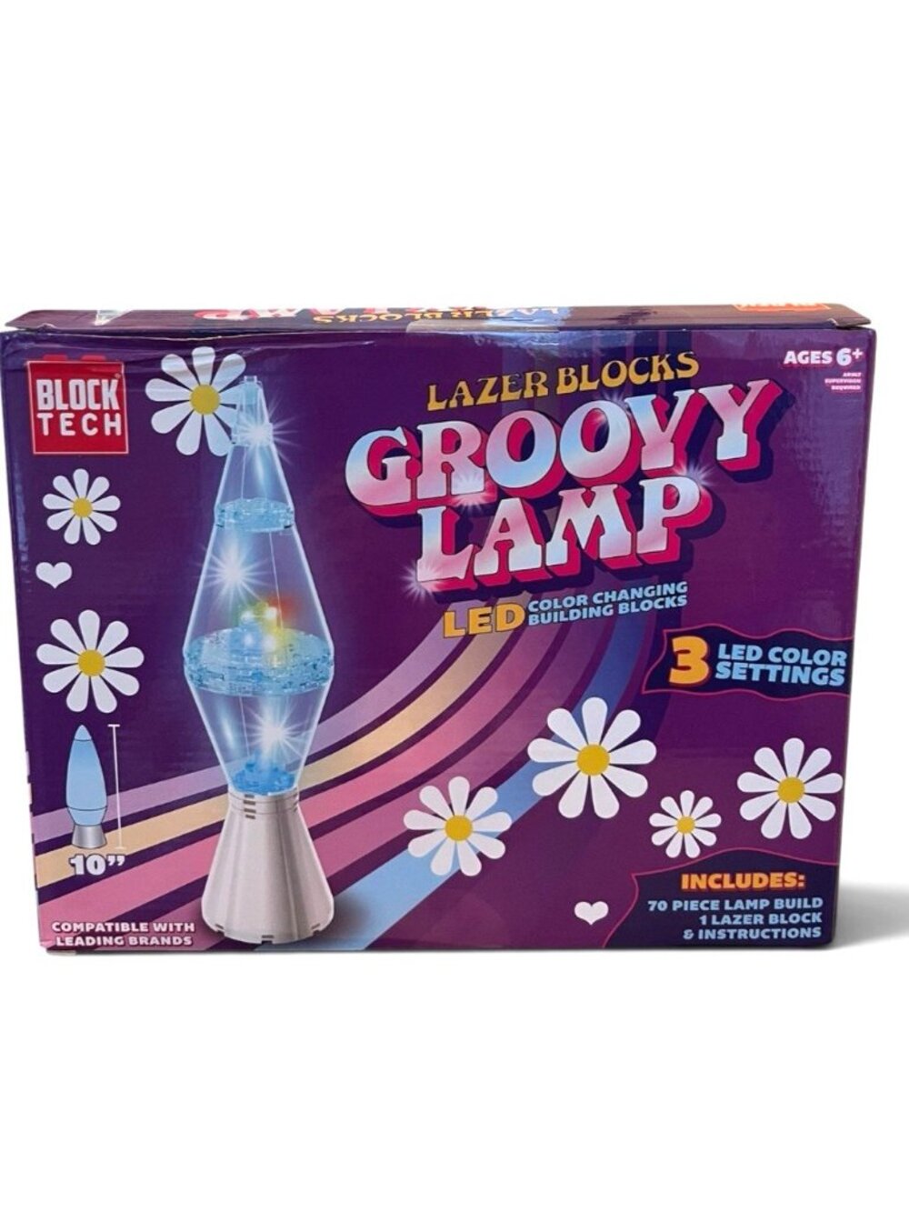 Groovy Lamp LED Color Changing Building Blocks Block Tech Lazer Blocks New Box